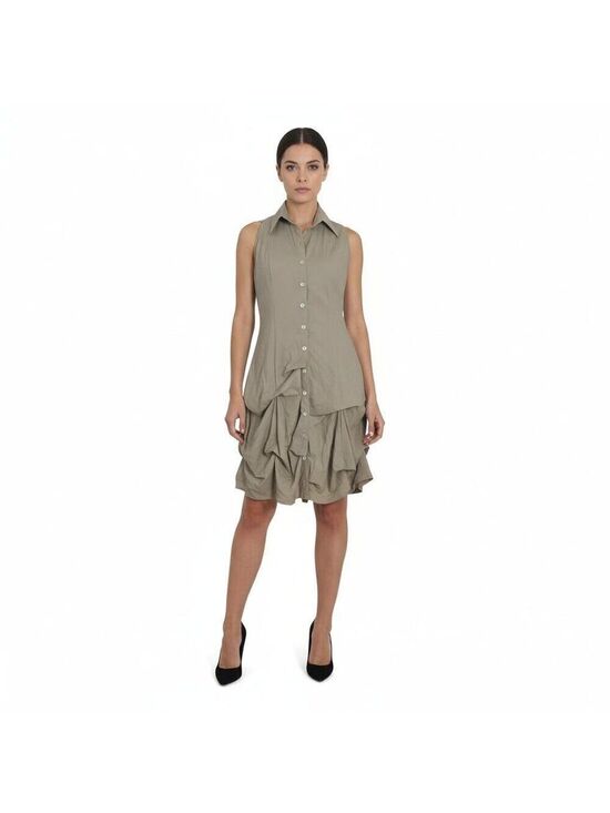 Joseph Ribkoff Dresses & Skirts - Joseph Ribkoff Grey Pearl Button Dress Size 8 | Quiet Luxury Wedding Guest Cruis